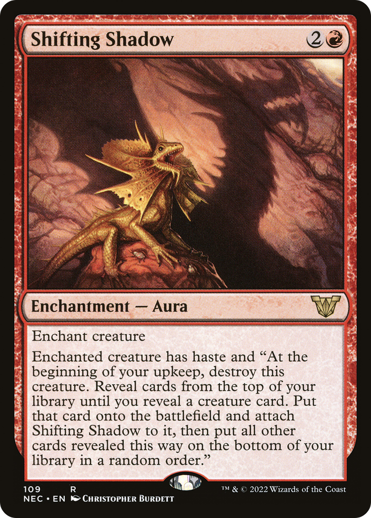 Image of Shifting Shadow (NEC-109) - Neon Dynasty Commander