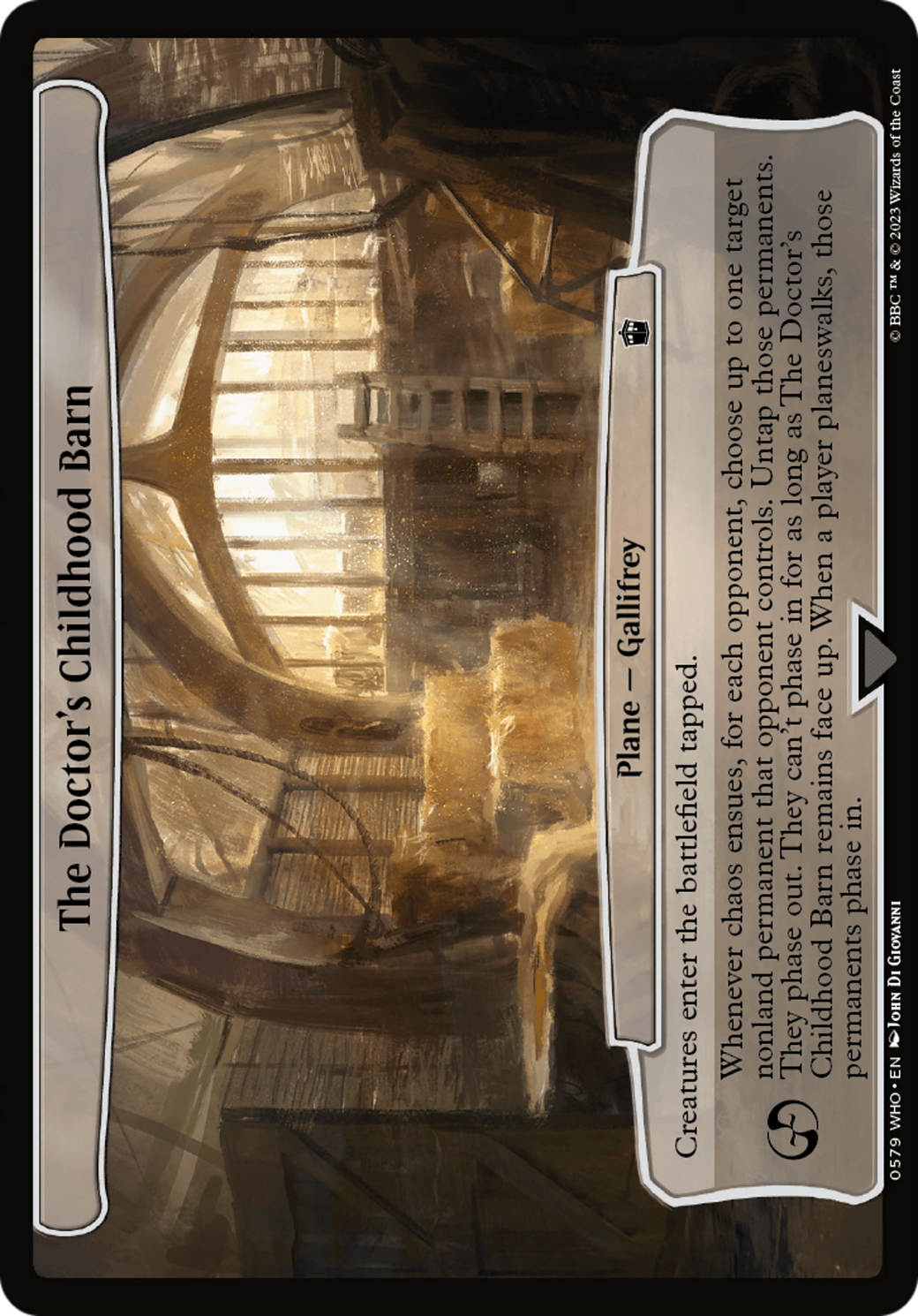 Image of The Doctor's Childhood Barn (WHO-579) - Doctor Who