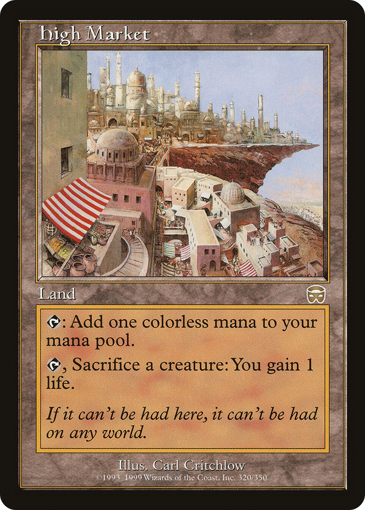 Image of High Market (MMQ-320) - Mercadian Masques Foil