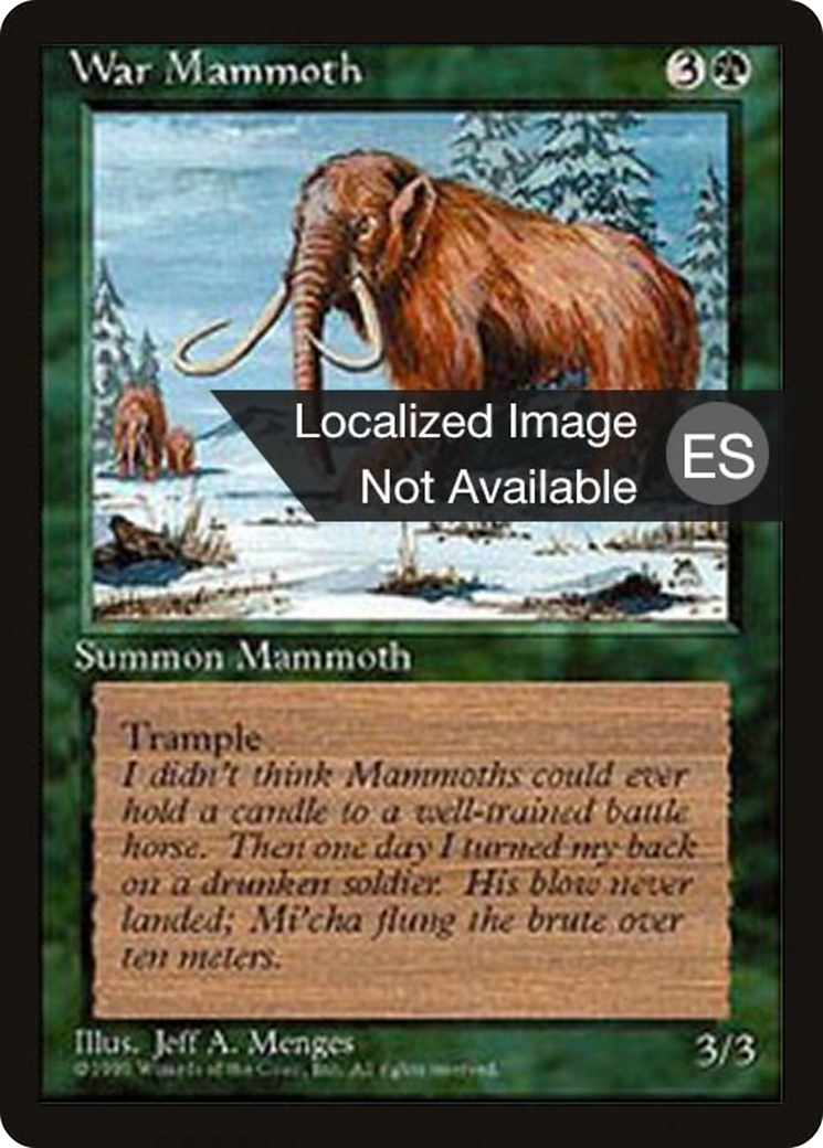 Image of War Mammoth (4BB-) - Fourth Edition Foreign Black Border