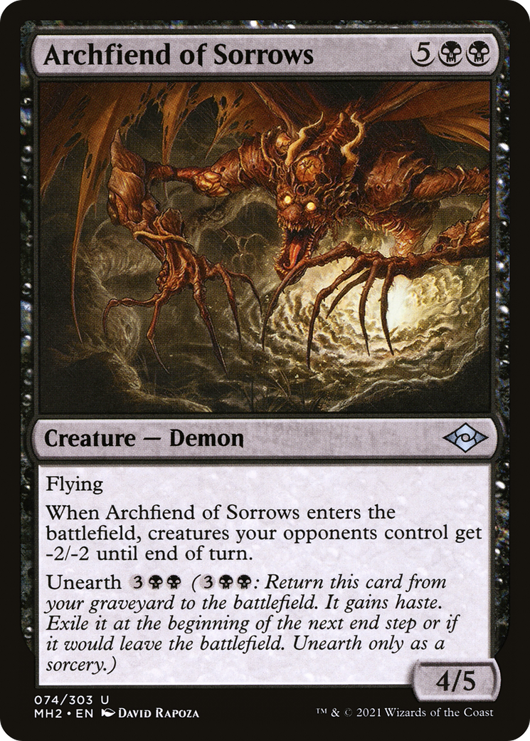 Image of Archfiend of Sorrows (MH2-074) - Modern Horizons 2
