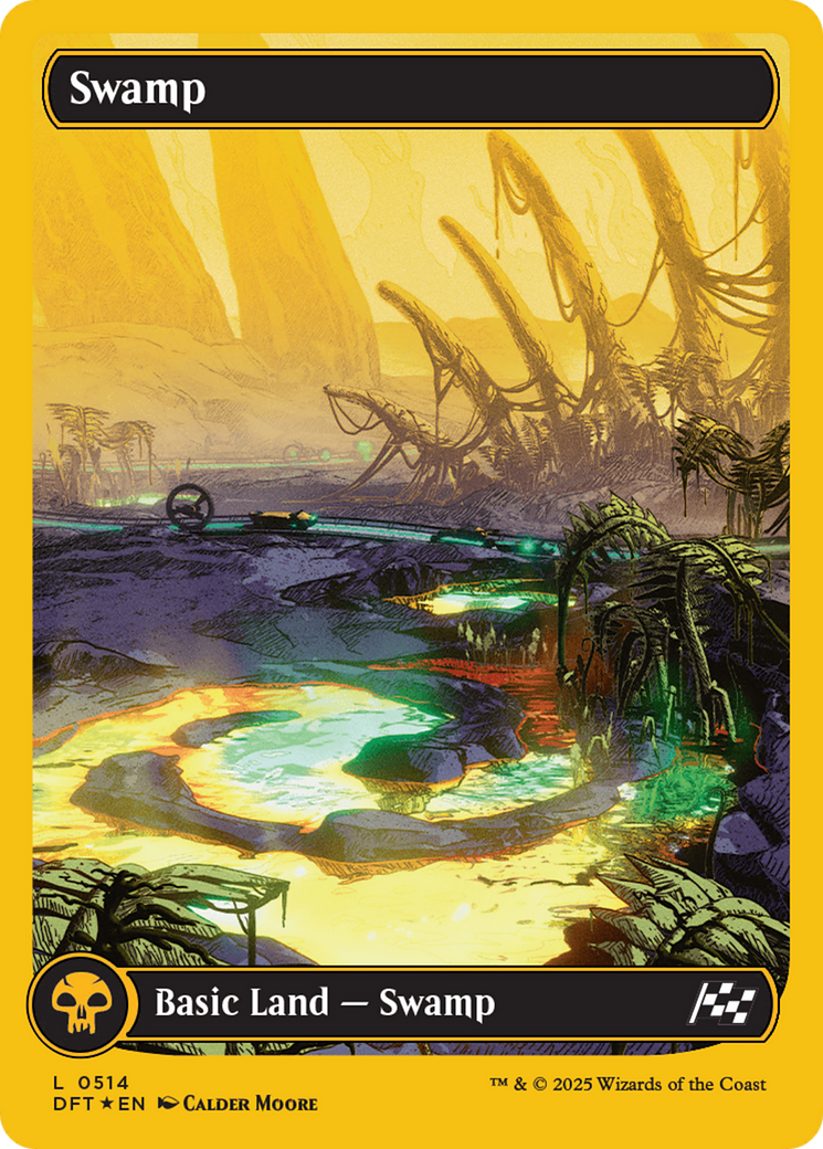 Image of Swamp (0514) (First-Place Foil) (DFT-514) - Aetherdrift: (Full Art) Foil