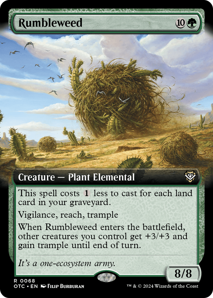 Image of Rumbleweed (Extended Art) (OTC-068) - Outlaws of Thunder Junction Commander: (Extended Art)
