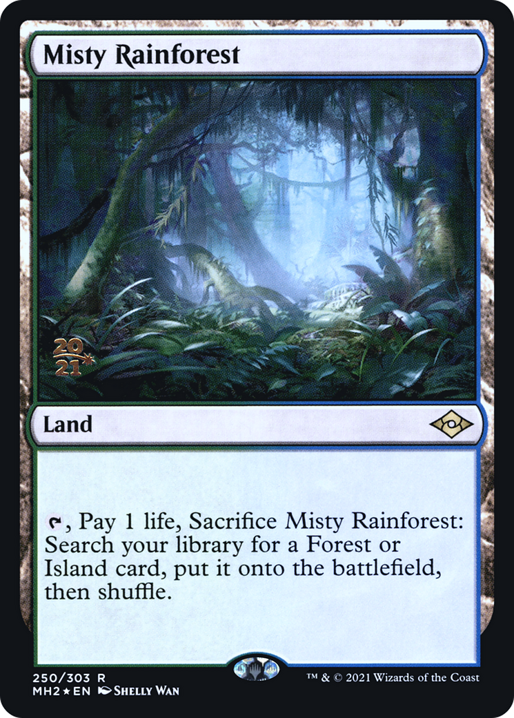 Image of Misty Rainforest (PRE-250) - Modern Horizons 2 Promos Foil