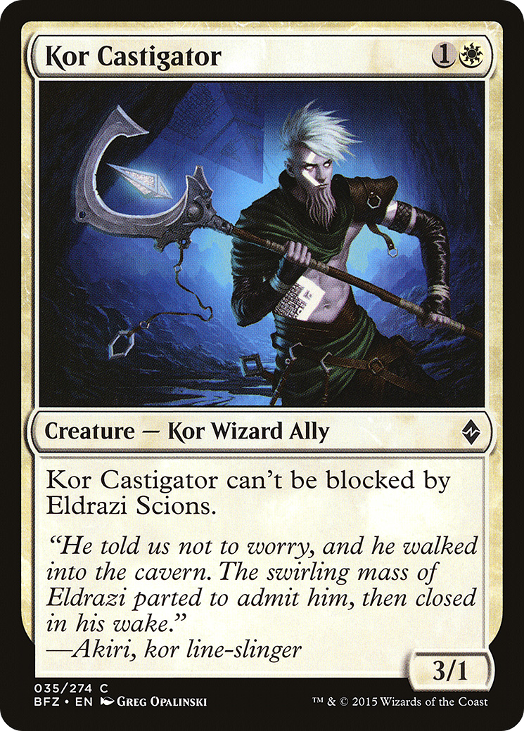 Image of Kor Castigator (BFZ-035) - Battle for Zendikar