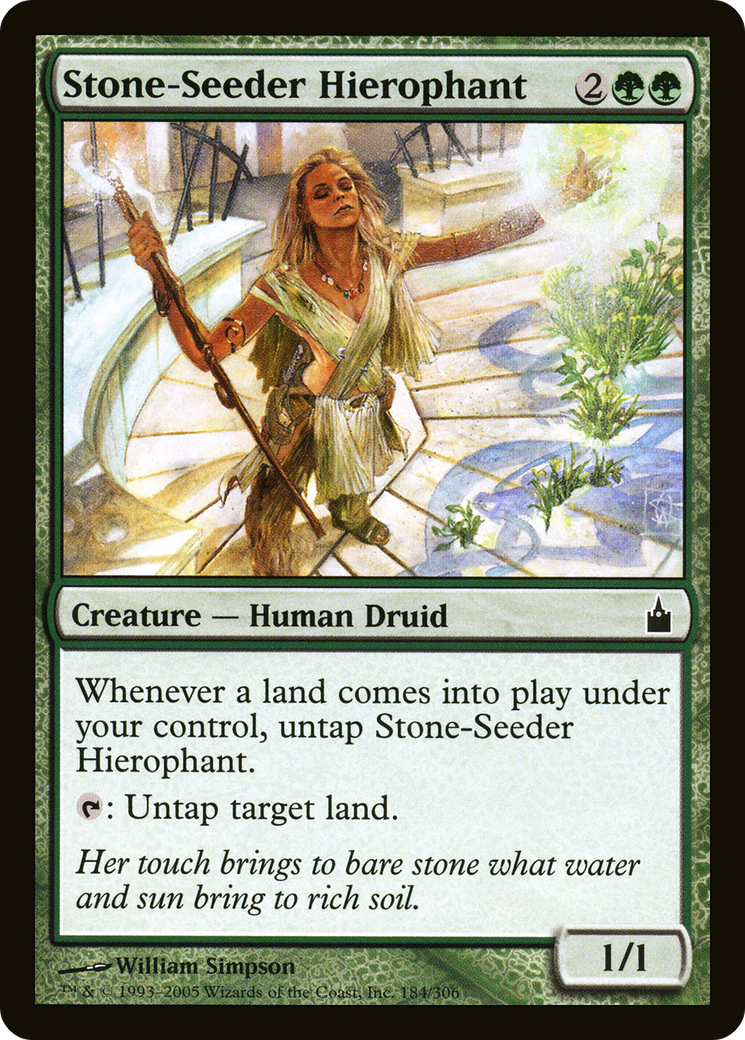 Image of Stone-Seeder Hierophant (RAV-184) - Ravnica: City of Guilds