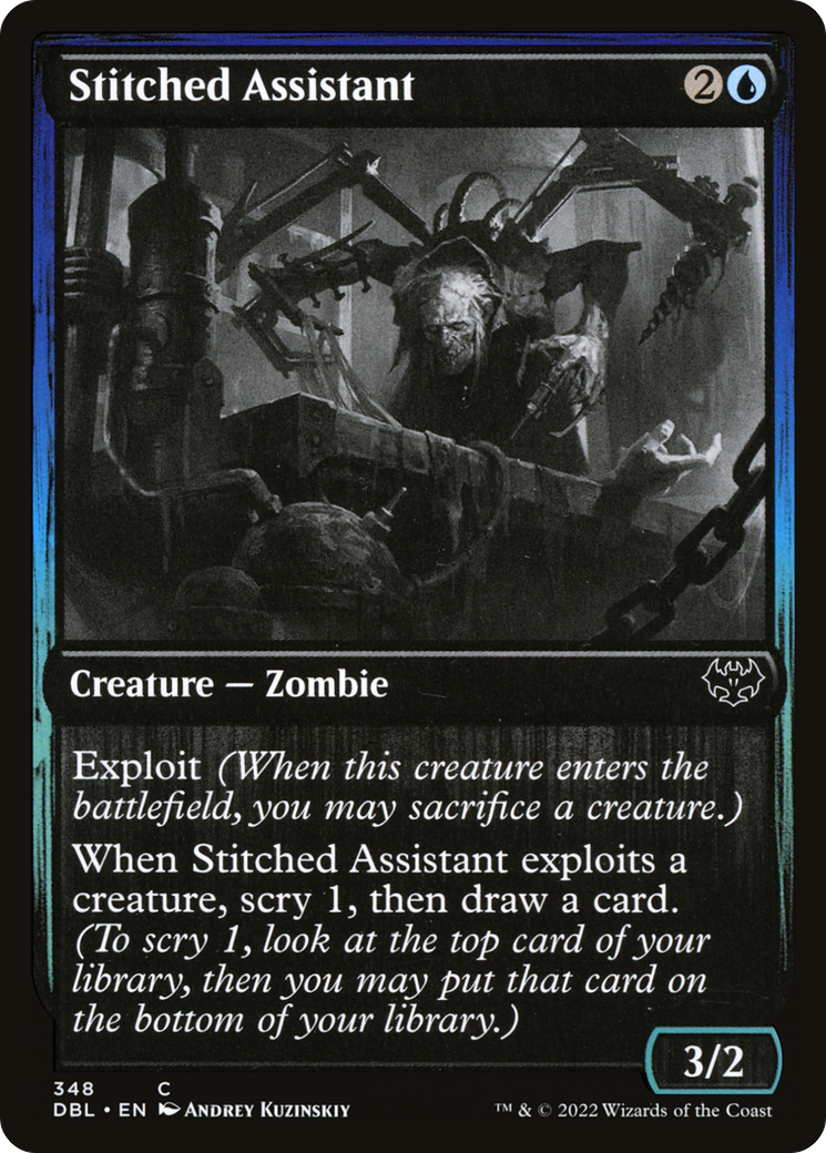 Image of Stitched Assistant (DBL-348) - Innistrad: Double Feature Foil