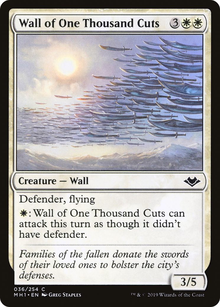 Image of Wall of One Thousand Cuts (MH1-036) - Modern Horizons