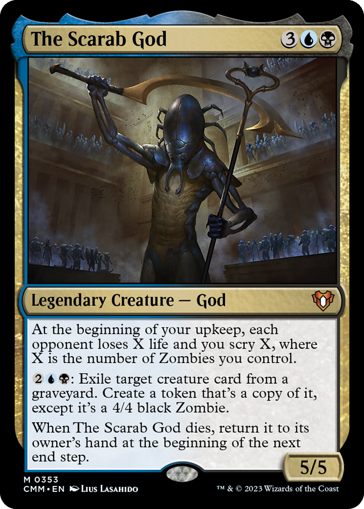 Image of The Scarab God (CMM-353) - Commander Masters Foil