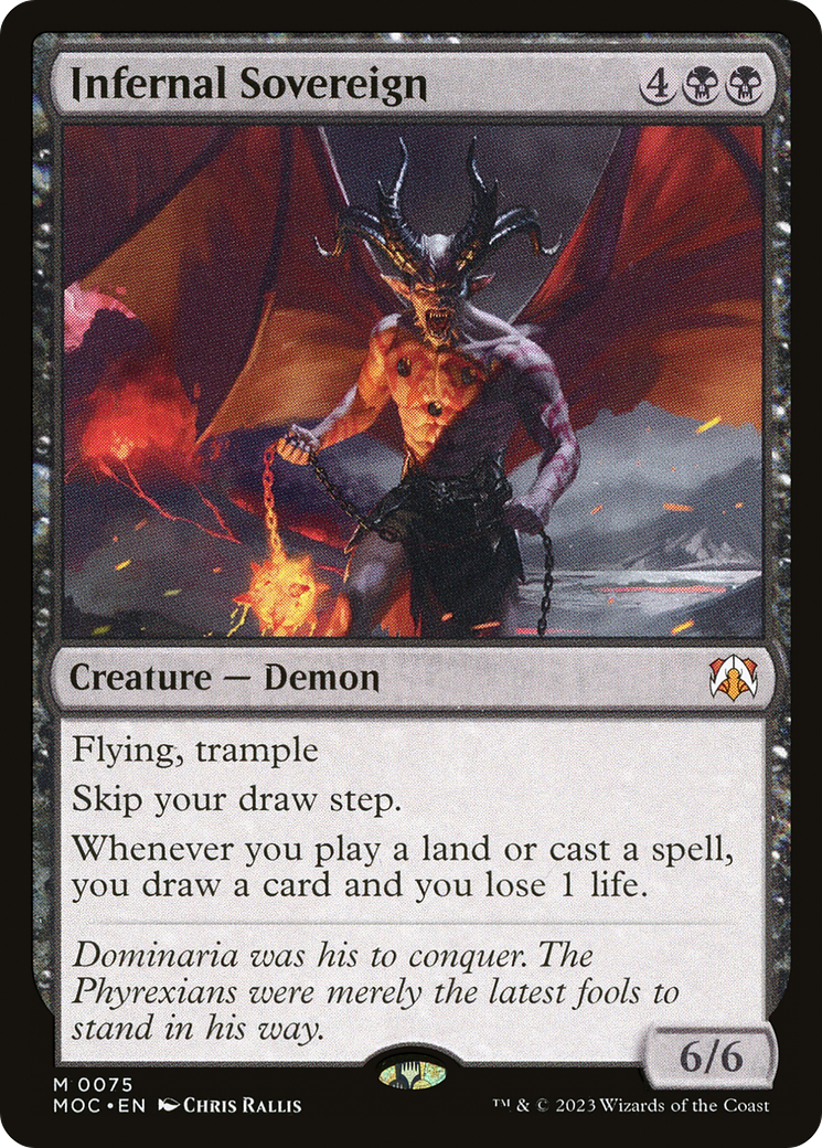Image of Infernal Sovereign (MOC-075) - March of the Machine Commander Foil