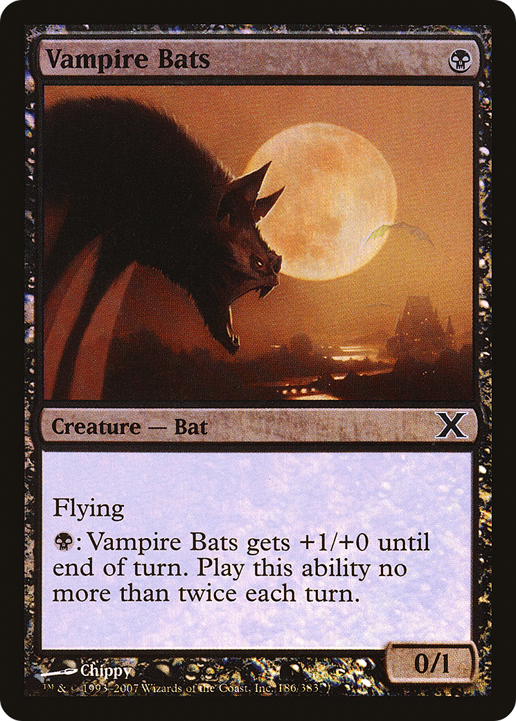 Image of Vampire Bats (10E-186★) - Tenth Edition Foil