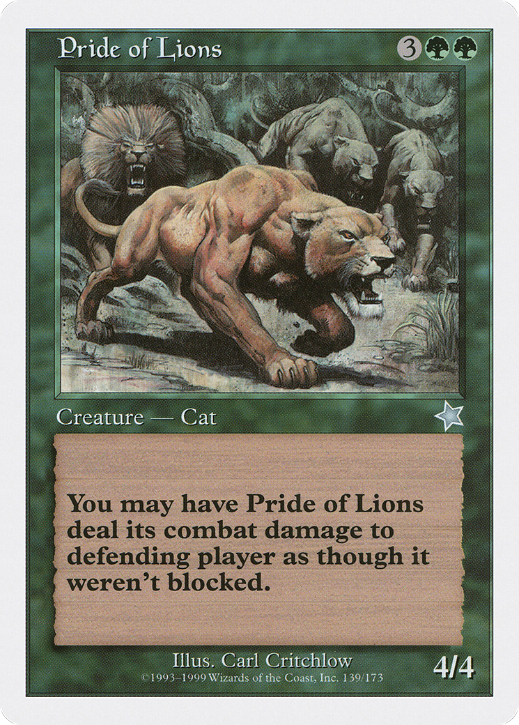 Image of Pride of Lions (S99-139) - Starter 1999