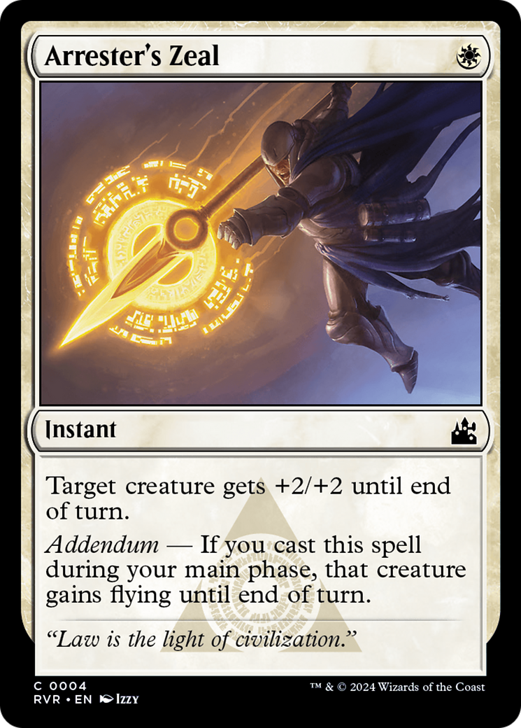 Image of Arrester's Zeal (RVR-004) - Ravnica Remastered