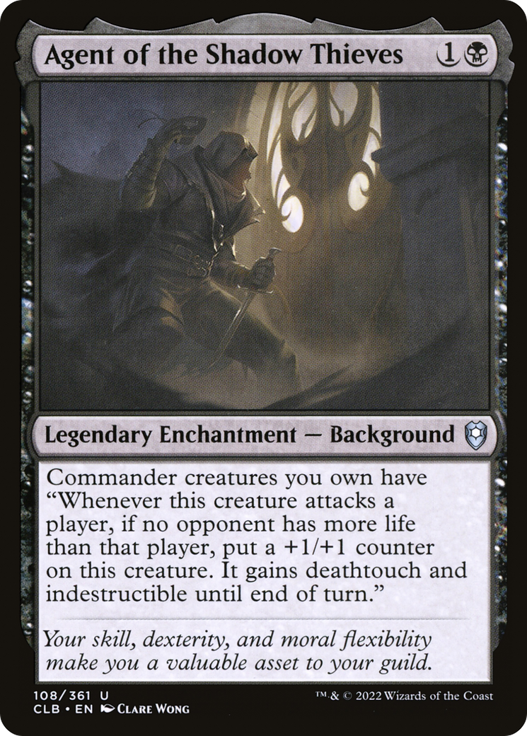 Image of Agent of the Shadow Thieves (CLB-108) - Commander Legends: Battle for Baldur's Gate Foil