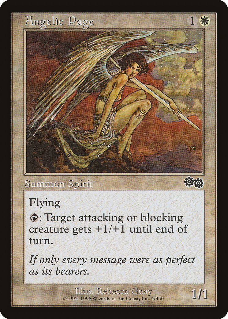 Image of Angelic Page (USG-004) - Urza's Saga