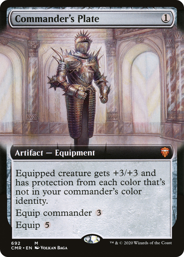 Image of Commander's Plate (Extended Art) (CMR-692) - Commander Legends: (Extended Art)