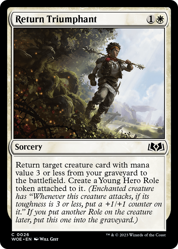 Image of Return Triumphant (WOE-026) - Wilds of Eldraine Foil