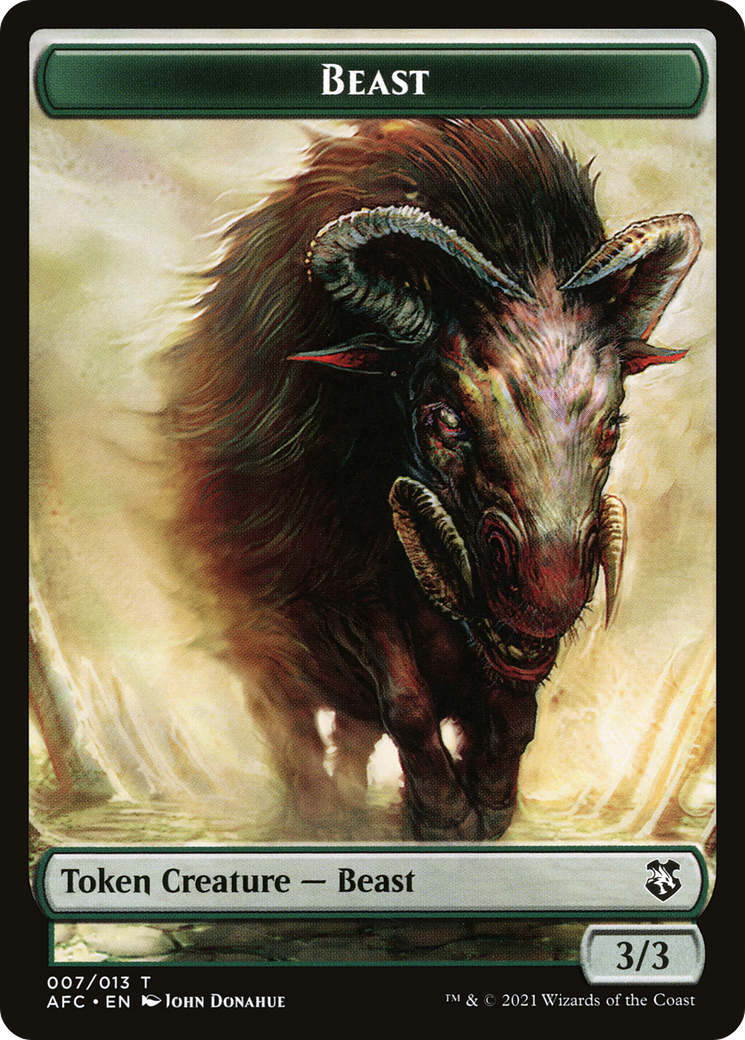Image of Beast (TAFC-007) - Forgotten Realms Commander Tokens