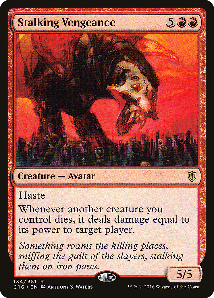 Image of Stalking Vengeance (C16-134) - Commander 2016