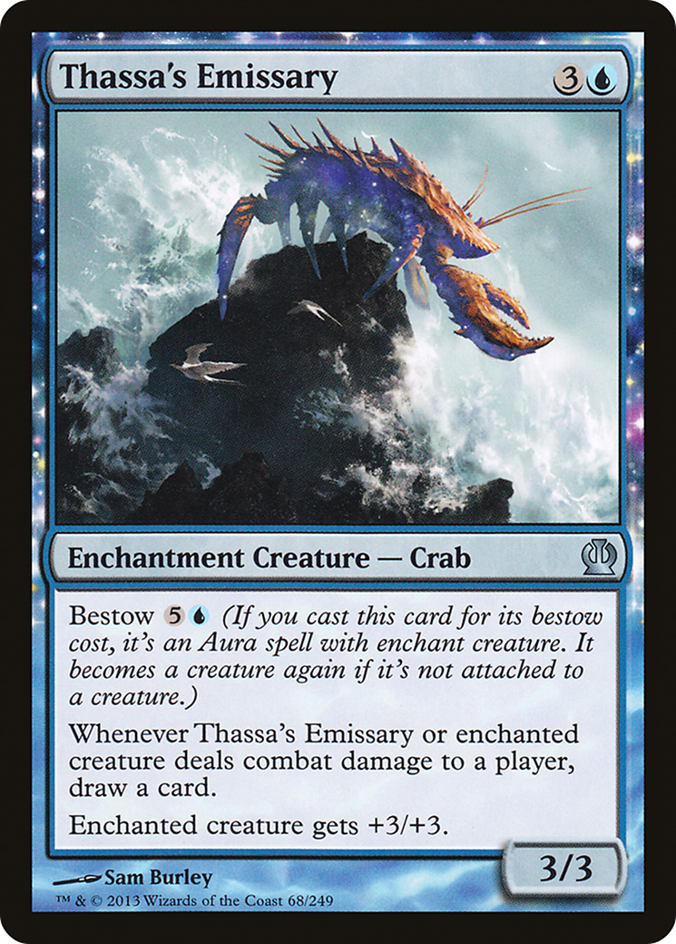 Image of Thassa's Emissary (THS-068) - Theros: (enchantment) Foil