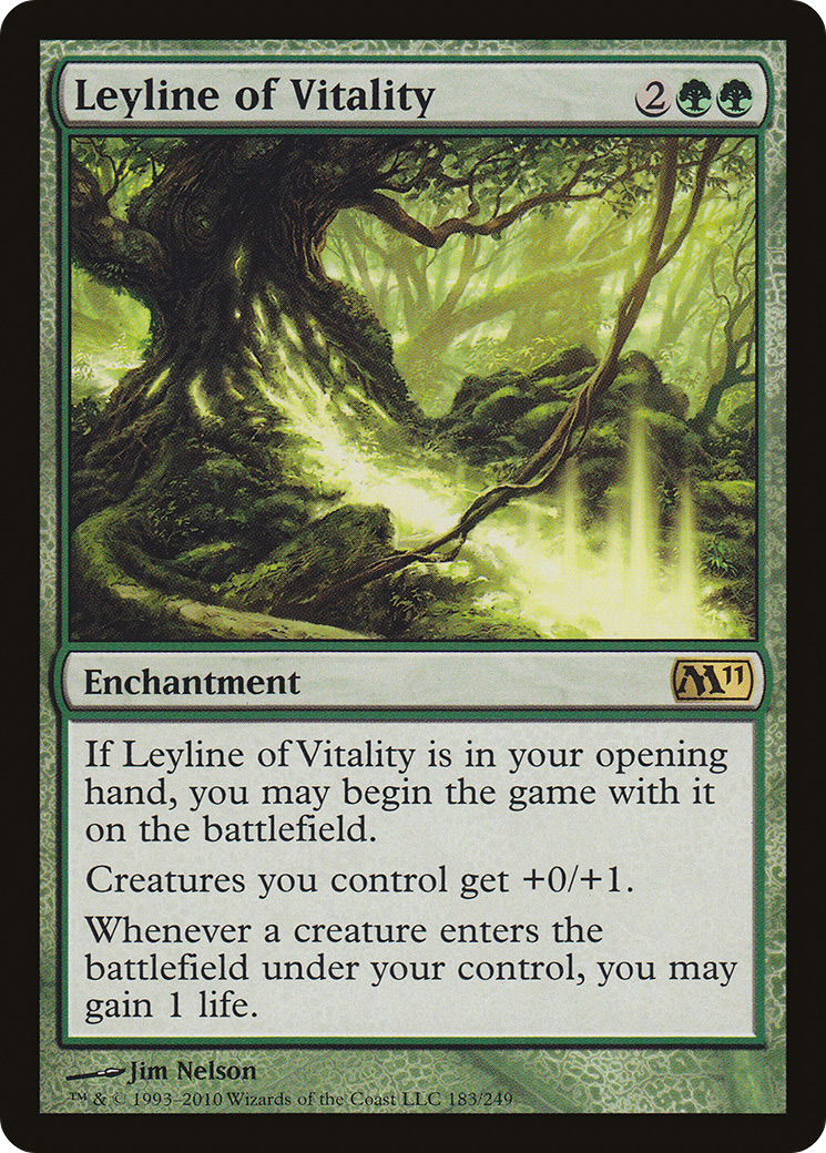 Image of Leyline of Vitality (M11-183) - Magic 2011 Foil