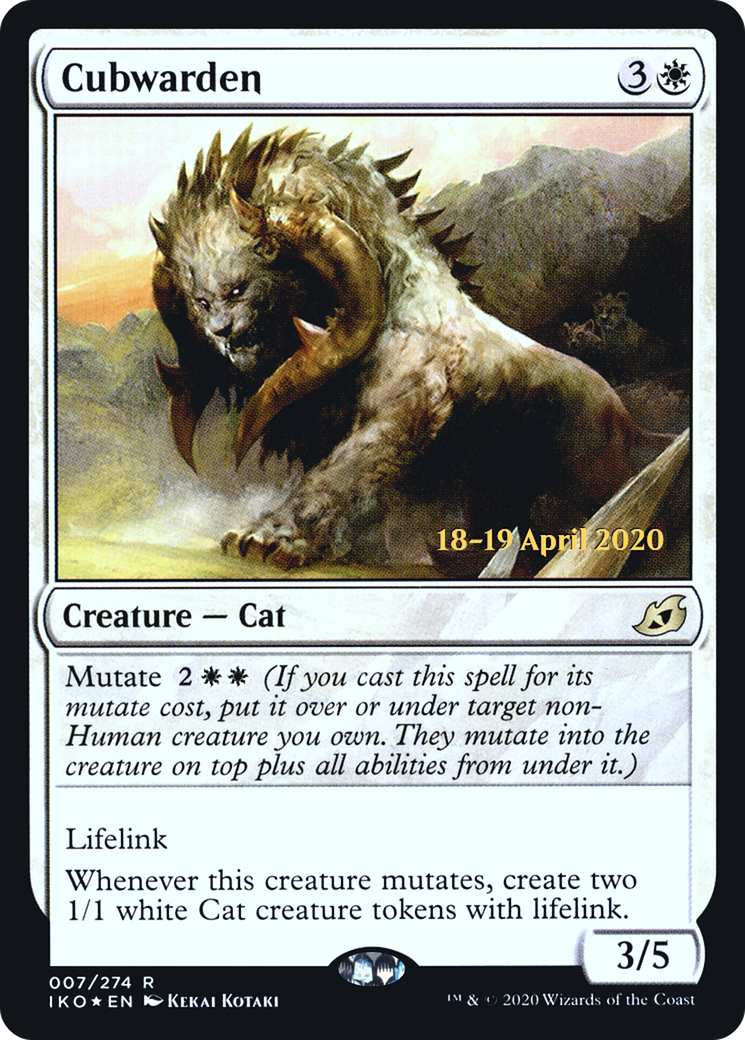 Image of Cubwarden (PRE-007) - Ikoria: Lair of Behemoths Promos Foil