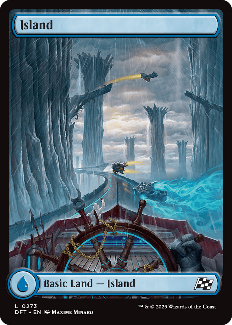 Image of Island (0273) (DFT-273) - Aetherdrift Foil