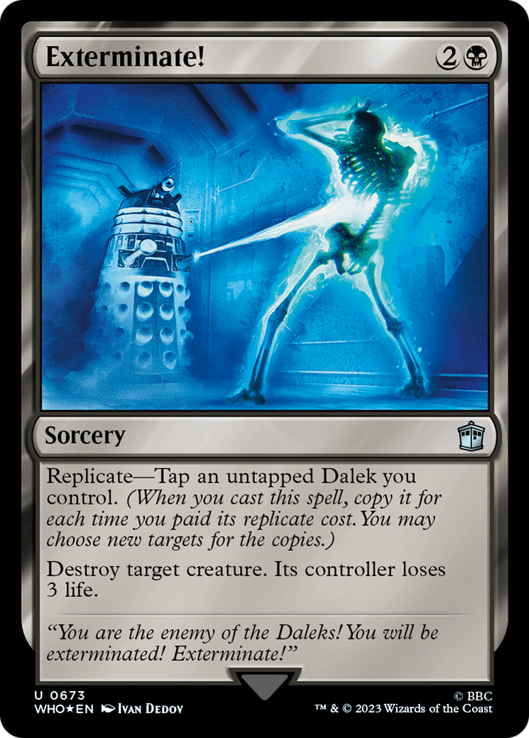 Image of Exterminate! (Surge Foil) (WHO-673) - Doctor Who Foil