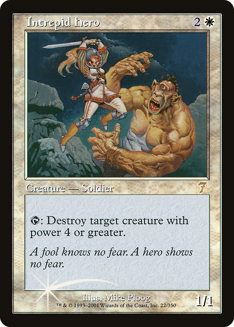 Image of Intrepid Hero (7ED-022) - 7th Edition