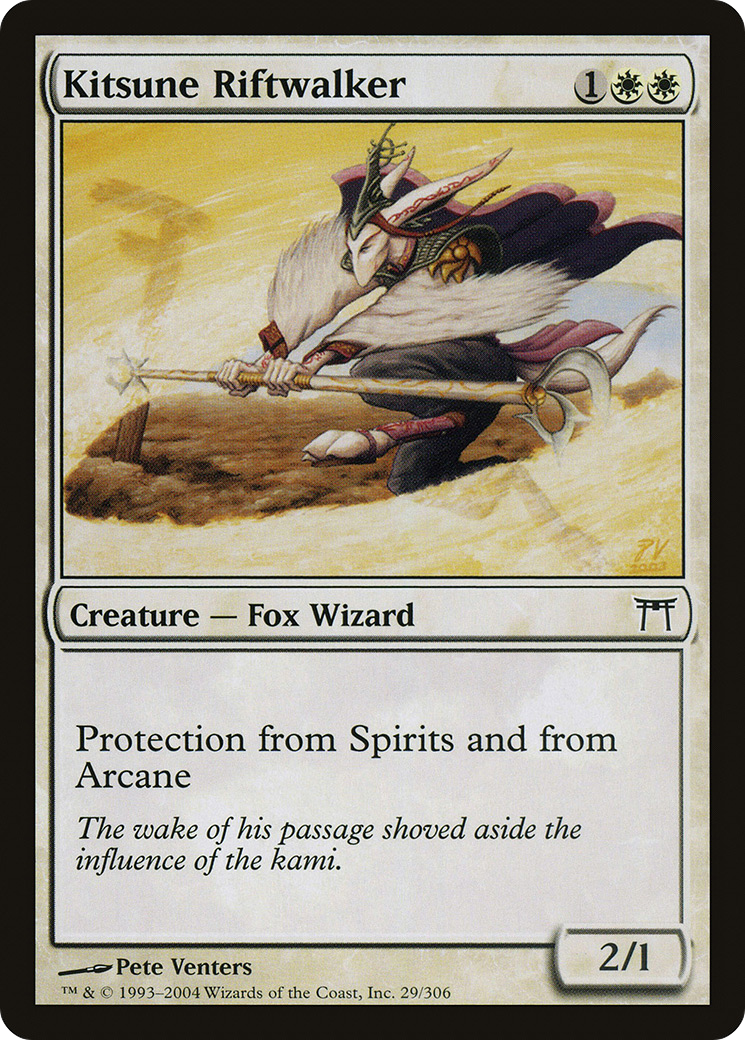 Image of Kitsune Riftwalker (CHK-029) - Champions of Kamigawa Foil