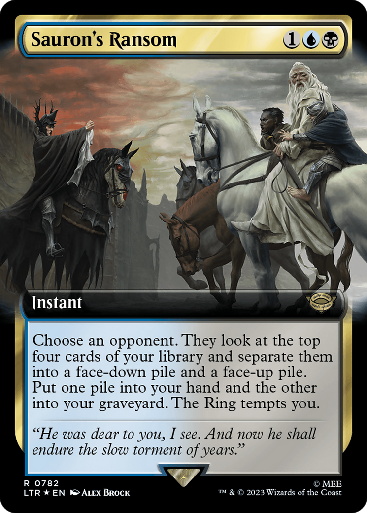 Image of Sauron's Ransom (Extended Art) (Surge Foil) (LTR-782) - The Lord of the Rings: Tales of Middle-earth: (Extended Art) Foil