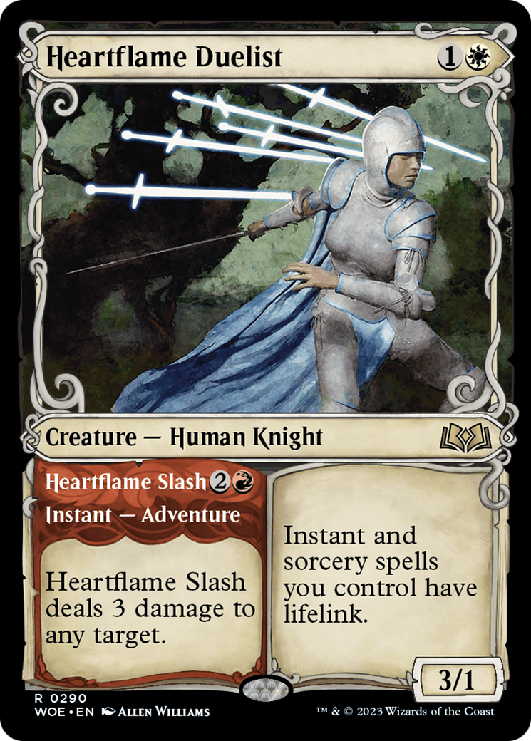 Image of Heartflame Duelist (Showcase) (WOE-290) - Wilds of Eldraine: (Showcase) Foil