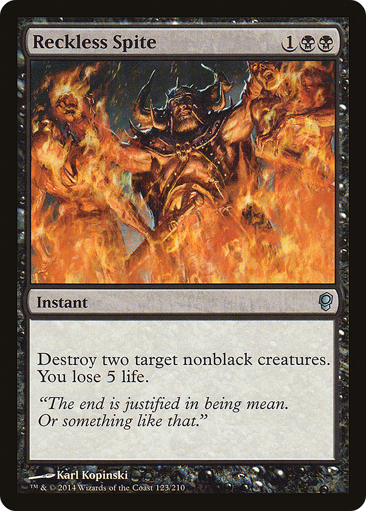 Image of Reckless Spite (CNS-123) - Conspiracy Foil