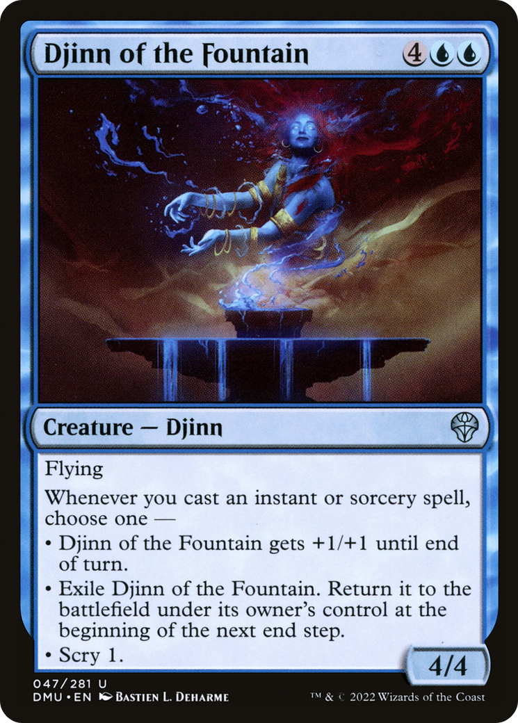 Image of Djinn of the Fountain (DMU-047) - Dominaria United