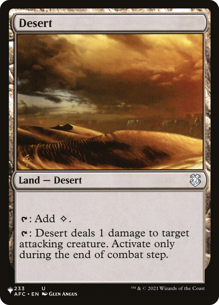 Image of Desert (LIST-233/062) - The List
