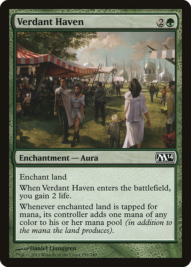 Image of Verdant Haven (M14-199) - Magic 2014 Foil