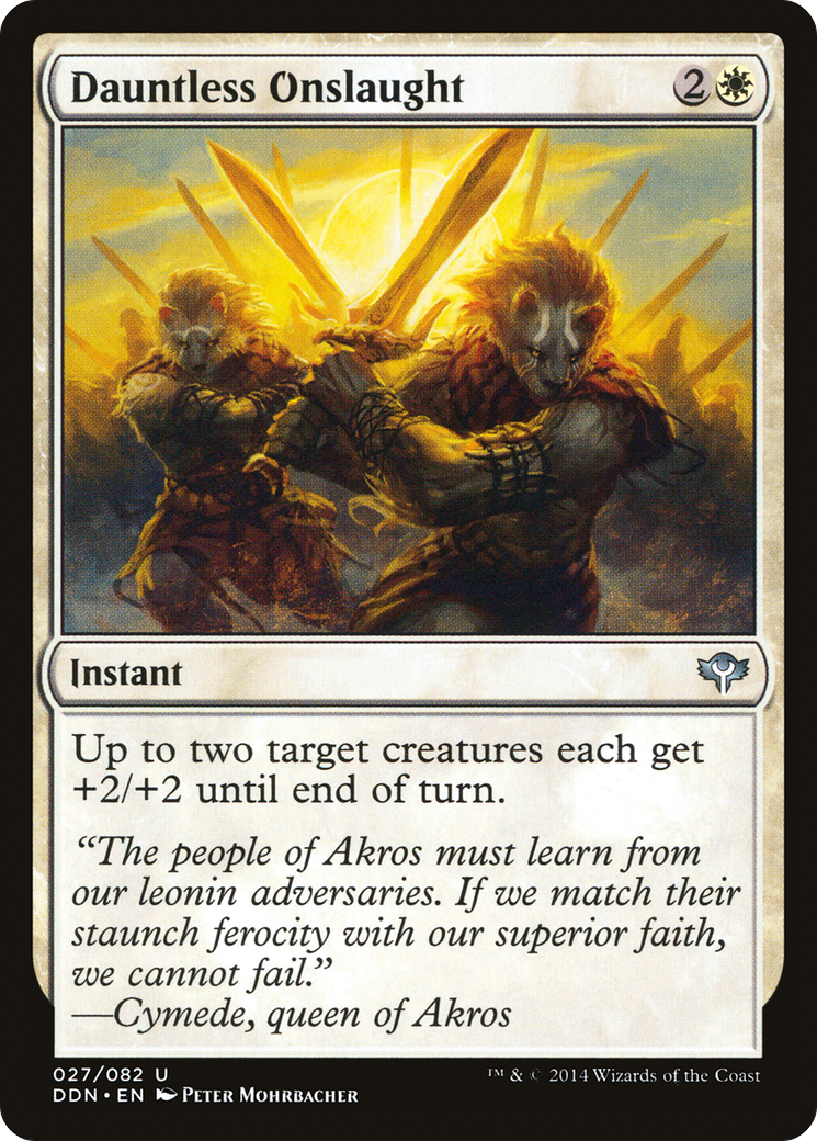 Image of Dauntless Onslaught (DDN-027) - Duel Decks: Speed vs. Cunning