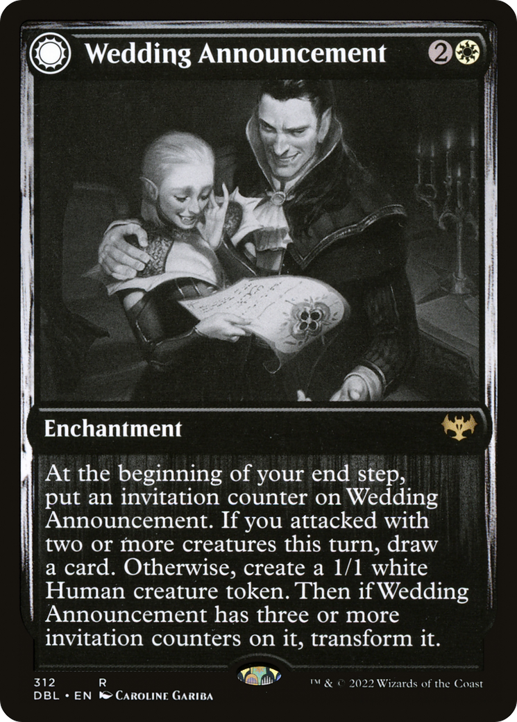 Image of Wedding Announcement (DBL-312) - Innistrad: Double Feature: (Double Faced Transform)