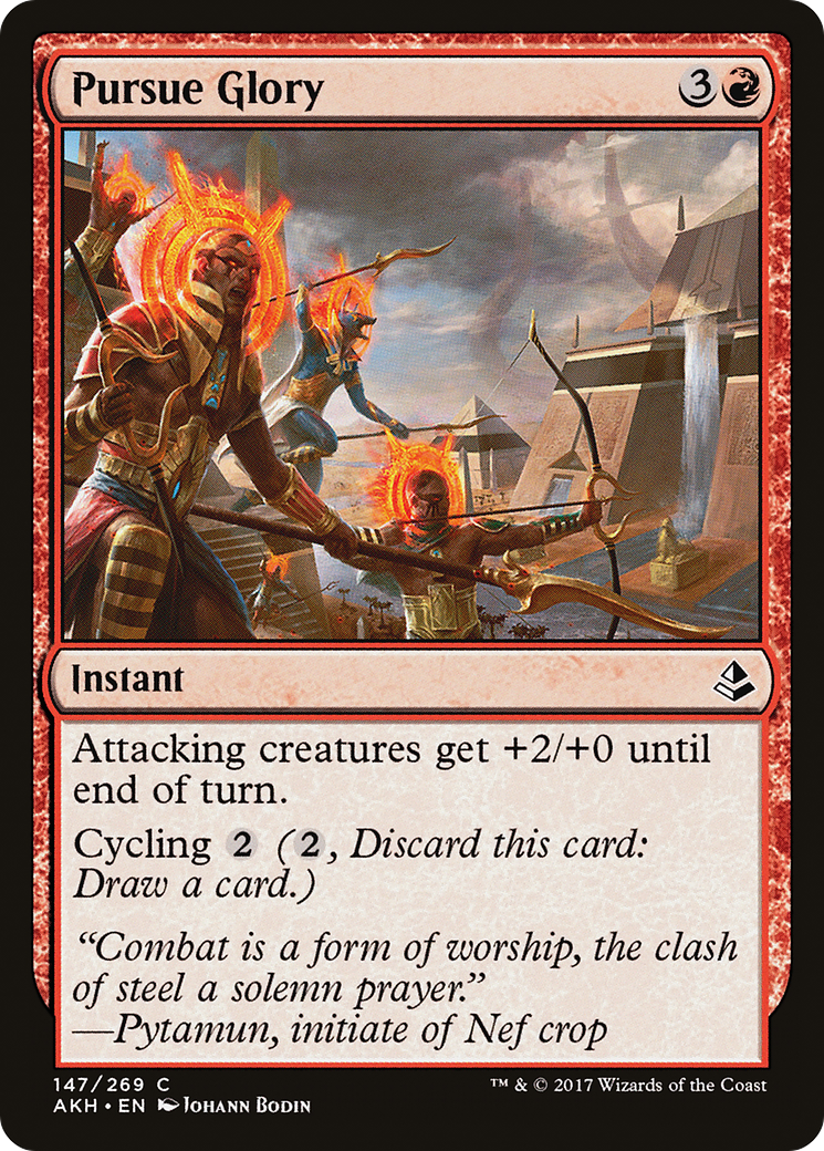 Image of Pursue Glory (AKH-147) - Amonkhet Foil