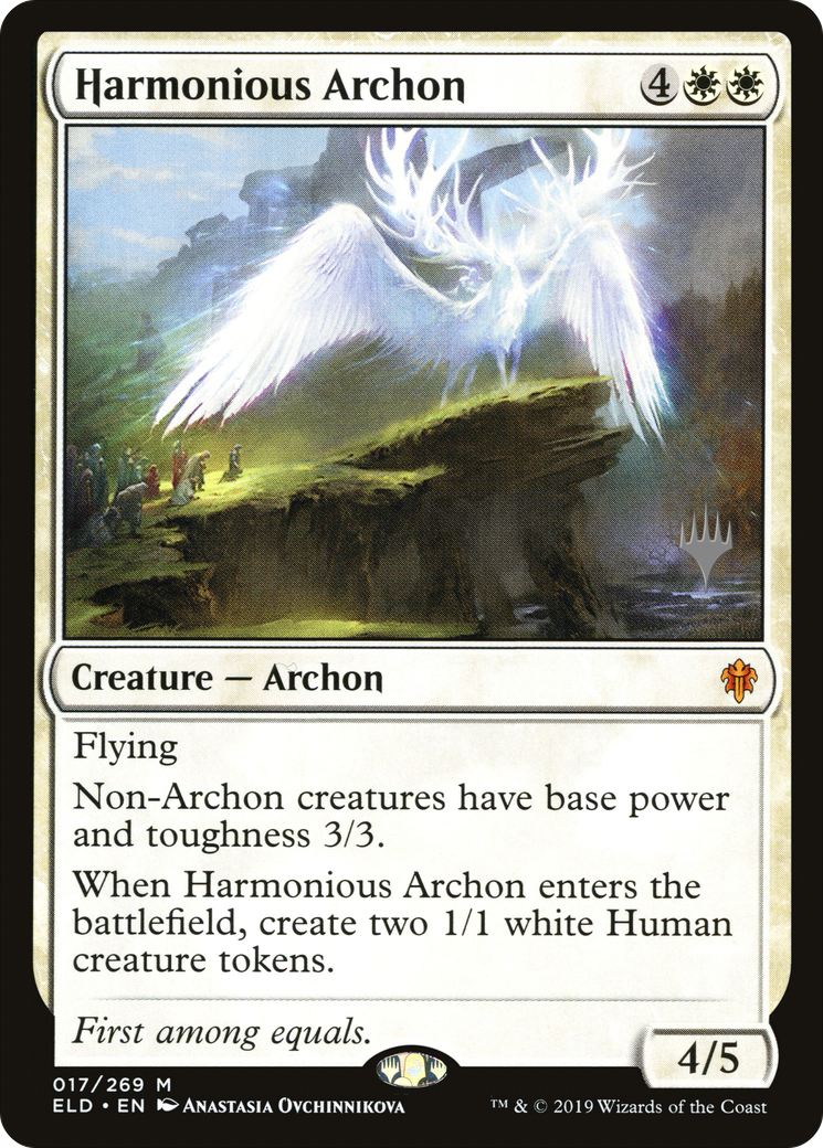 Image of Harmonious Archon (PPELD-017) - Throne of Eldraine Promos