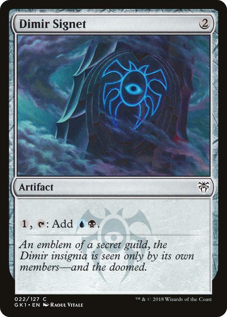 Image of Dimir Signet (GR1-022) - GRN Guild Kit
