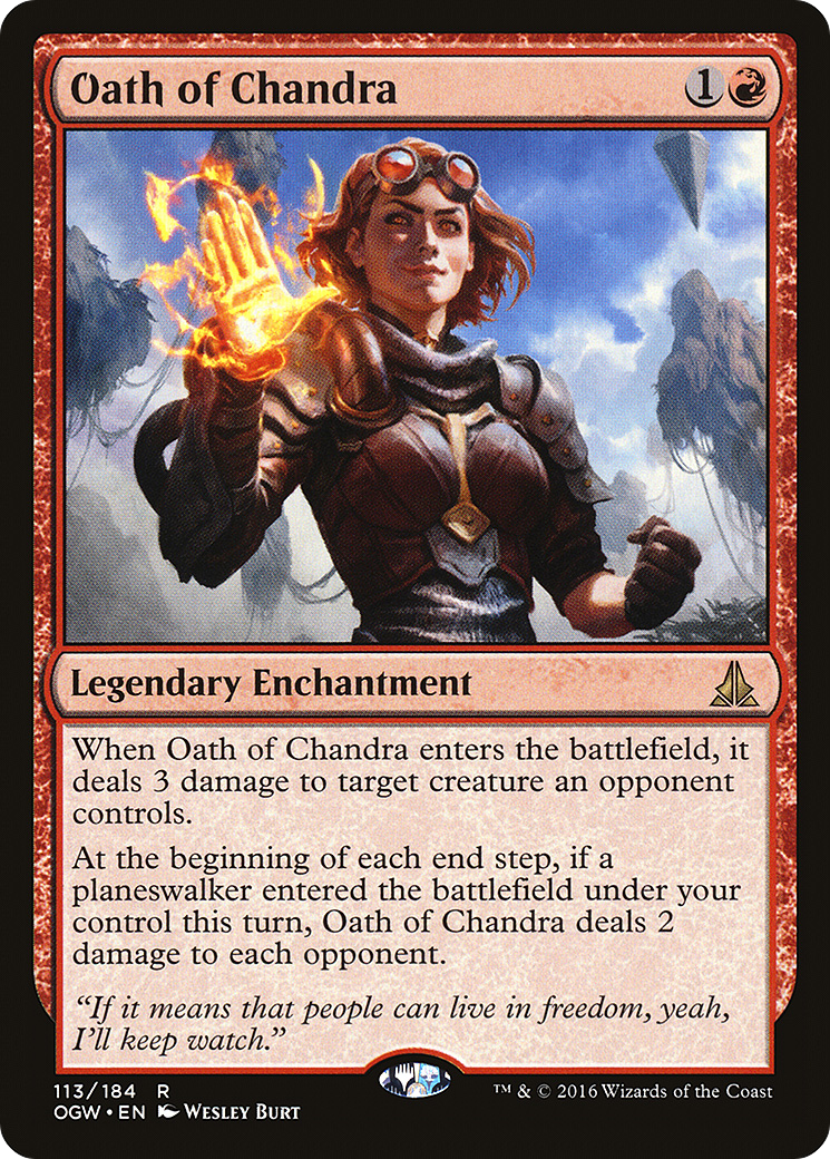 Image of Oath of Chandra (OGW-113) - Oath of the Gatewatch Foil