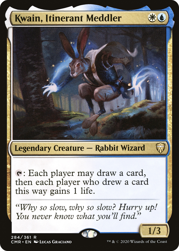 Image of Kwain, Itinerant Meddler (CMR-284) - Commander Legends Foil