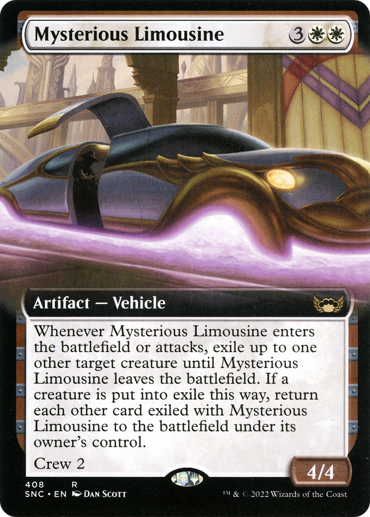 Image of Mysterious Limousine (Extended Art) (SNC-408) - Streets of New Capenna: (Extended Art) Foil