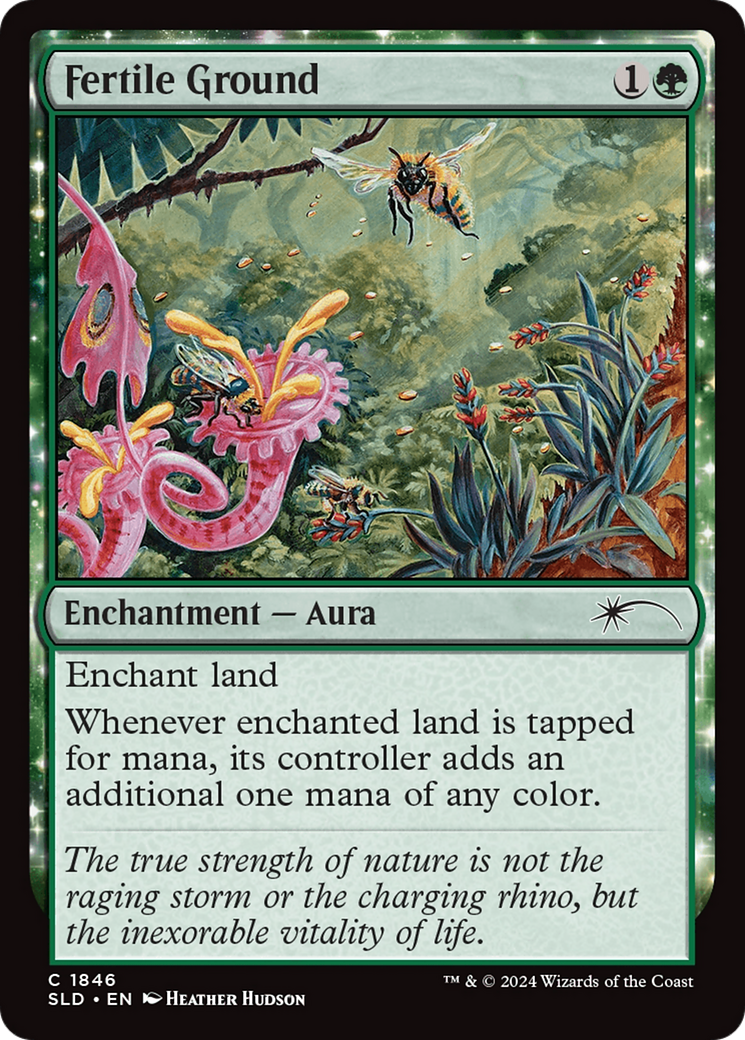 Image of Fertile Ground (SLD-1846) - Secret Lair Drop: (enchantment)