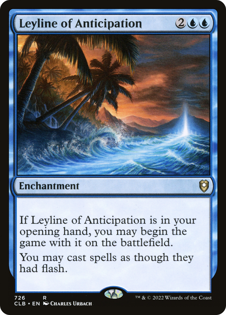 Image of Leyline of Anticipation (CLB-726) - Commander Legends: Battle for Baldur's Gate