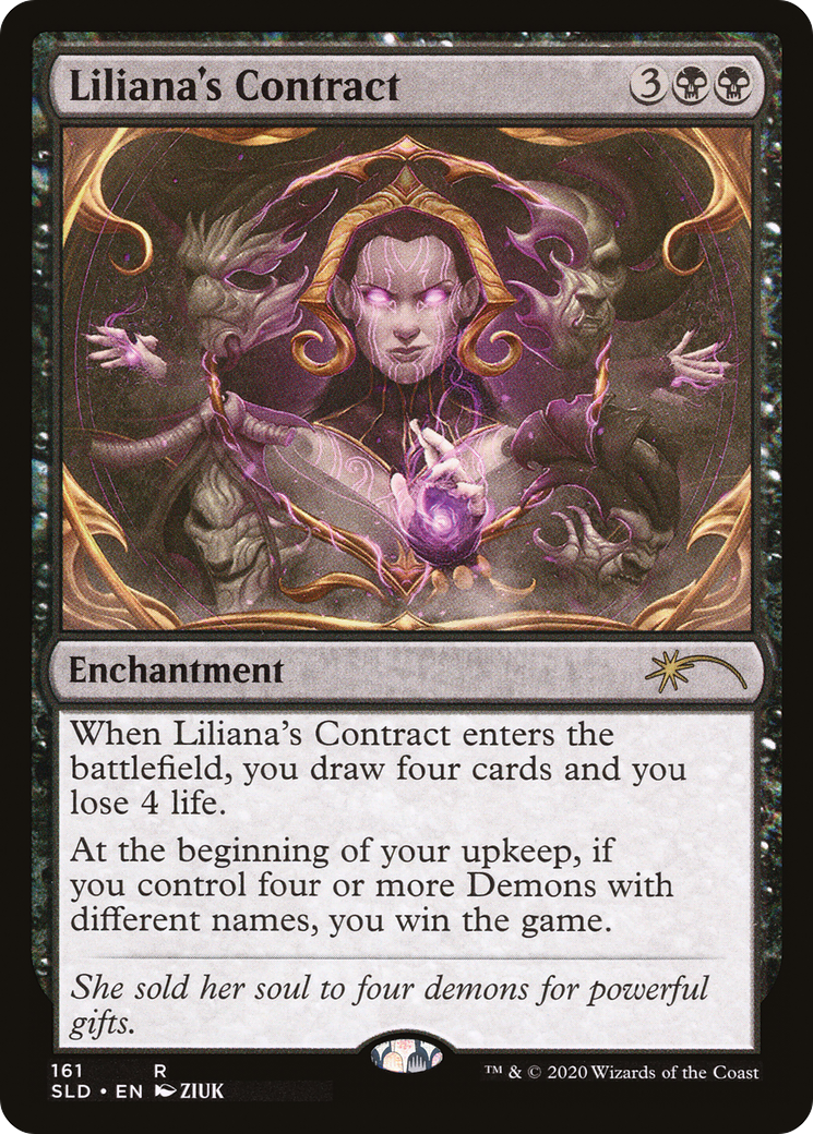 Image of Liliana's Contract (SLD-161) - Secret Lair Drop Foil