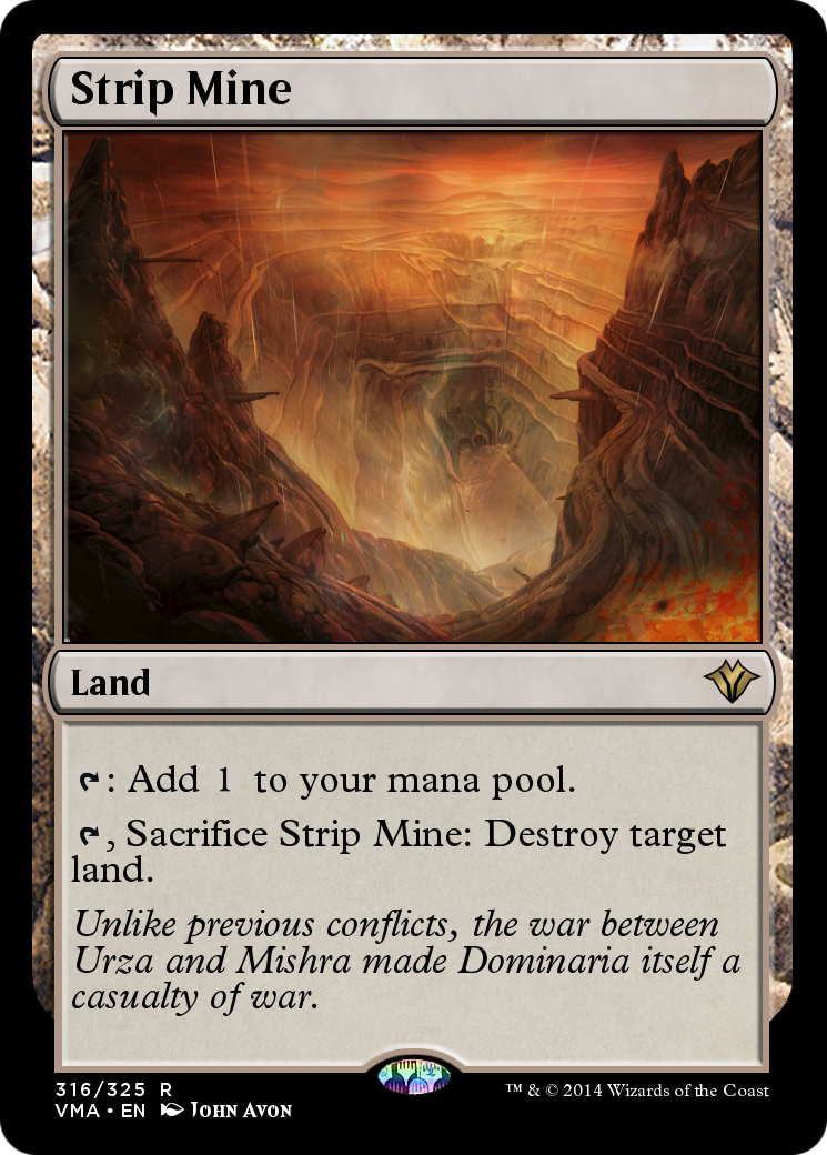 Image of Strip Mine (VMA-316) - Vintage Masters Foil