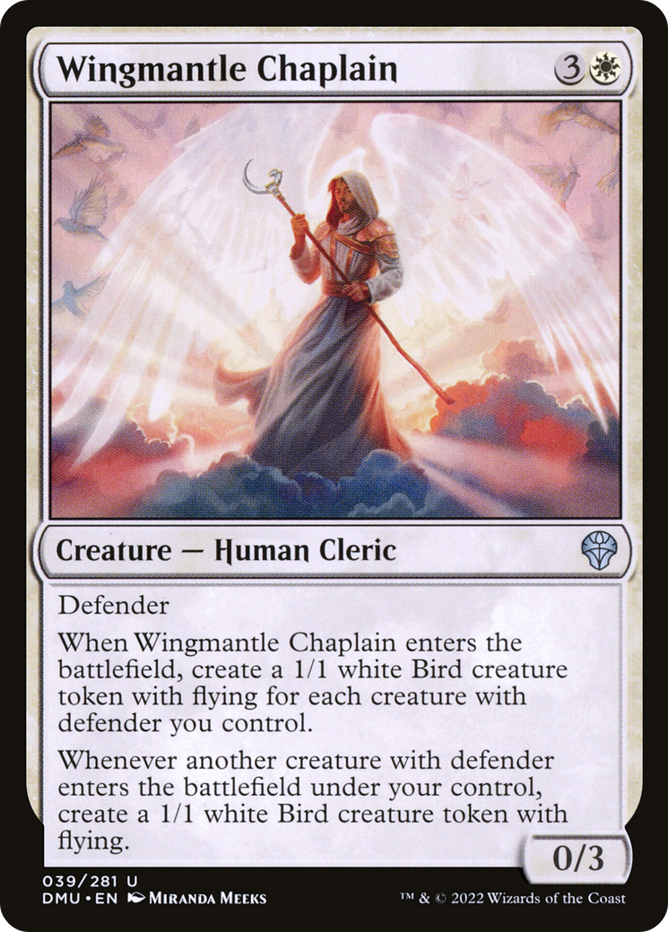 Image of Wingmantle Chaplain (DMU-039) - Dominaria United