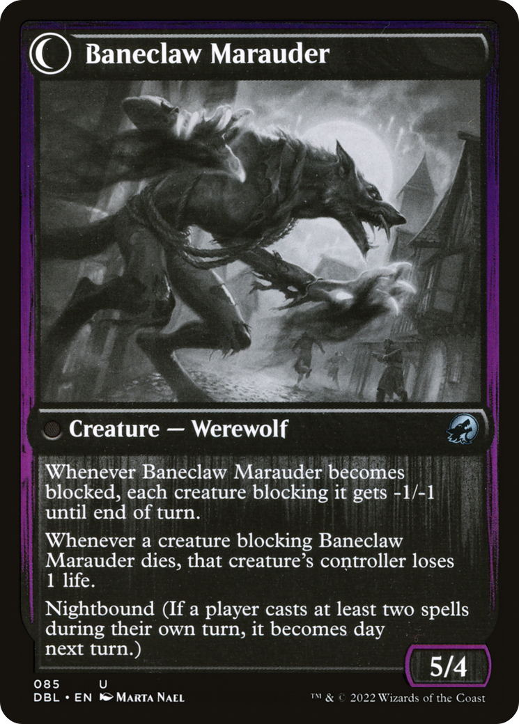 Image of Baneblade Scoundrel (DBL-085) - Innistrad: Double Feature: (Double Faced Transform)